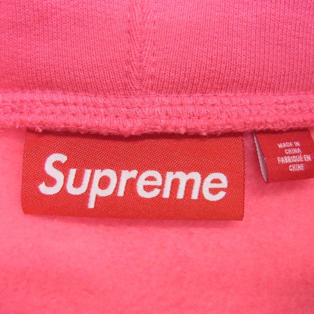 Supreme シュプリーム 25SS Big Logo Zip Up Hooded Sweatshirt ビッグ ロゴ フーデッド ジップアップ パーカー ピンク系 XL【極上美品】【中古】