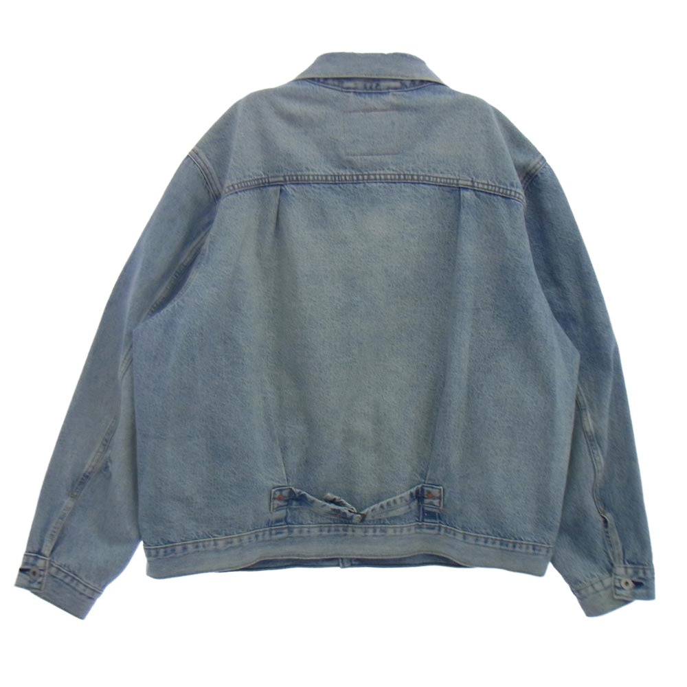 Levi's リーバイス PC9-A3174-0006 TYPE I TRUCKER JACKET ダメージ加工 トラッカー デニム ジャケット ライトブルー系 XL【中古】