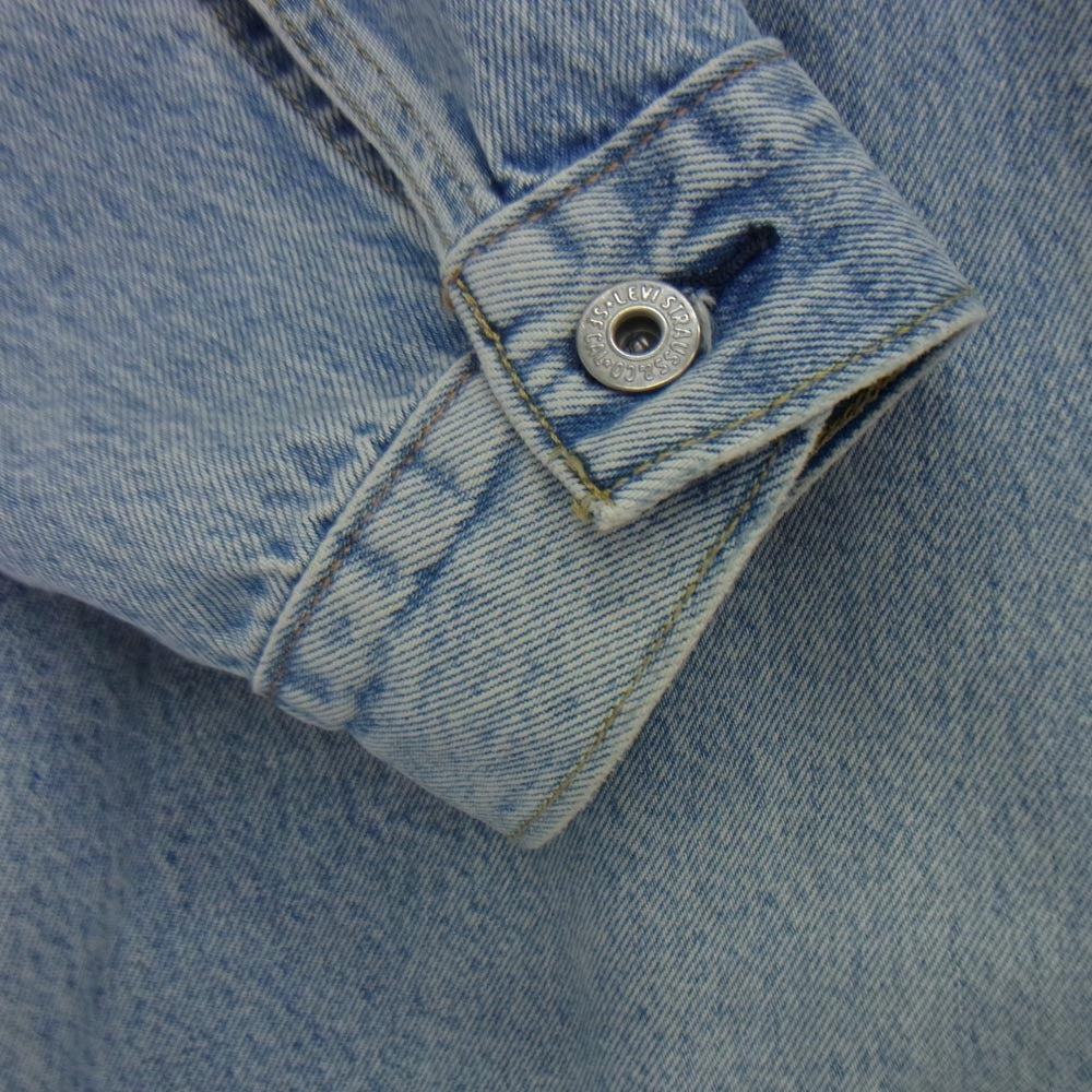 Levi's リーバイス PC9-A3174-0006 TYPE I TRUCKER JACKET ダメージ加工 トラッカー デニム ジャケット ライトブルー系 XL【中古】