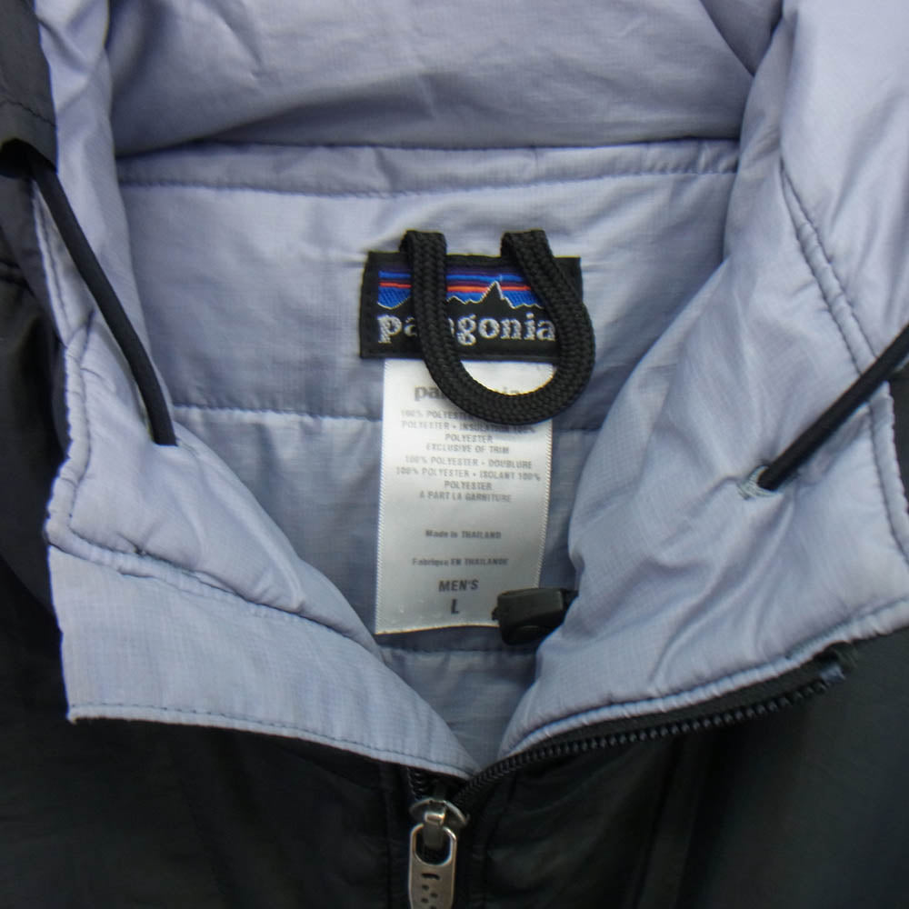 patagonia パタゴニア 83973F7 MICRO PUFF HOODRD JKT マイクロパフ フーディッド ジャケット ブラック系 L【中古】