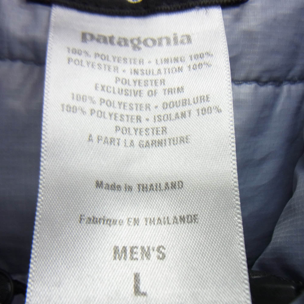 patagonia パタゴニア 83973F7 MICRO PUFF HOODRD JKT マイクロパフ フーディッド ジャケット ブラック系 L【中古】