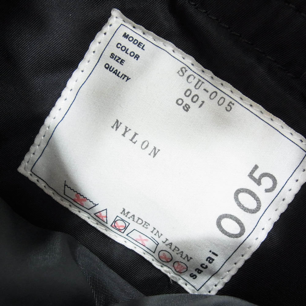 Sacai サカイ ×PORTER Pocket Bag Large ポーター ポケット 2WAY バック ブラック系【中古】