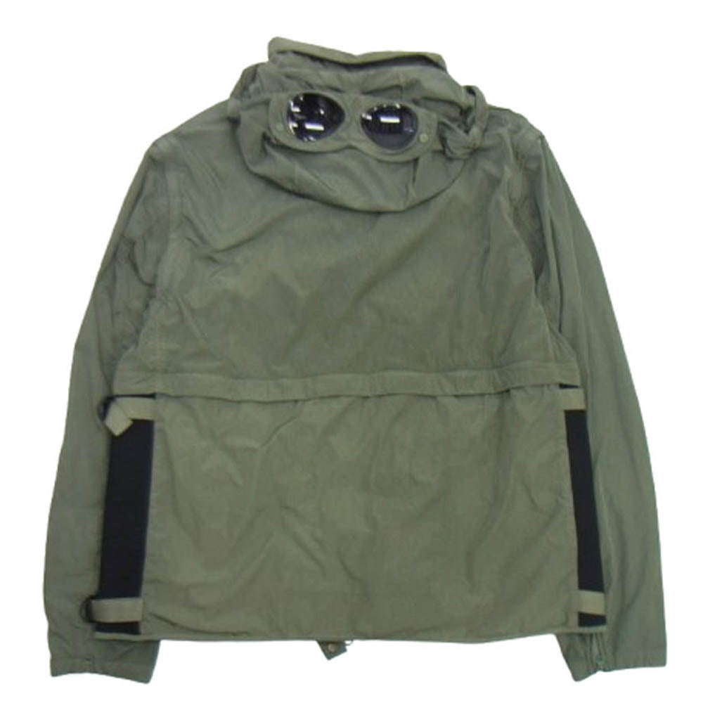 C.P.Company シーピーカンパニー 24SS Chrome-R Goggle Utility Jacket ゴーグル ナイロン ユーティリティ ミリタリー ジャケット カーキ系 52【中古】