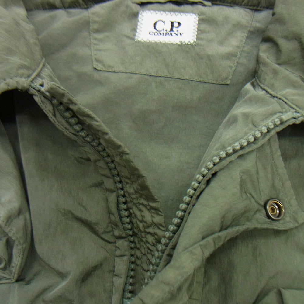 C.P.Company シーピーカンパニー 24SS Chrome-R Goggle Utility Jacket ゴーグル ナイロン ユーティリティ ミリタリー ジャケット カーキ系 52【中古】