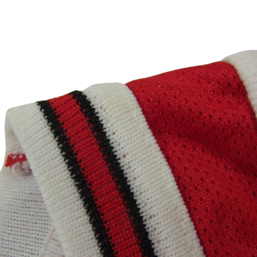 Champion チャンピオン 90s USA製 NBA CHICAGO BULLS MICHAEL JORDAN シカゴ ブルズ マイケル ジョーダン ゲーム シャツ レッド系 44【中古】
