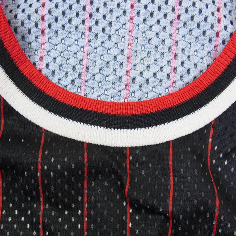 Champion チャンピオン 90s USA製 NBA CHICAGO BULLS MICHAEL JORDAN シカゴ ブルズ マイケル ジョーダン ゲーム シャツ ブラック系 44【中古】