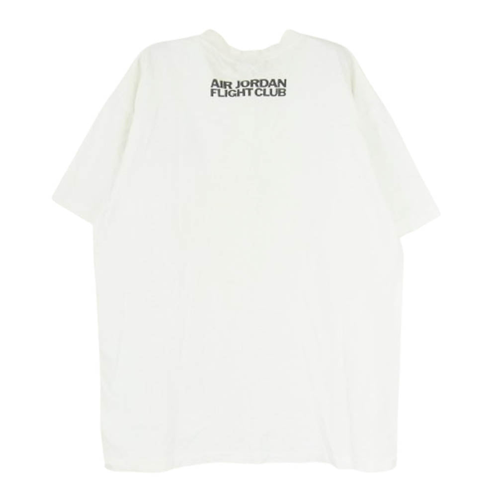 NIKE ナイキ ヴィンテージ 90s USA製 銀タグ AIR JORDAN FLIGHT CLUB ジョーダン プリント ホワイト系 XL【中古】