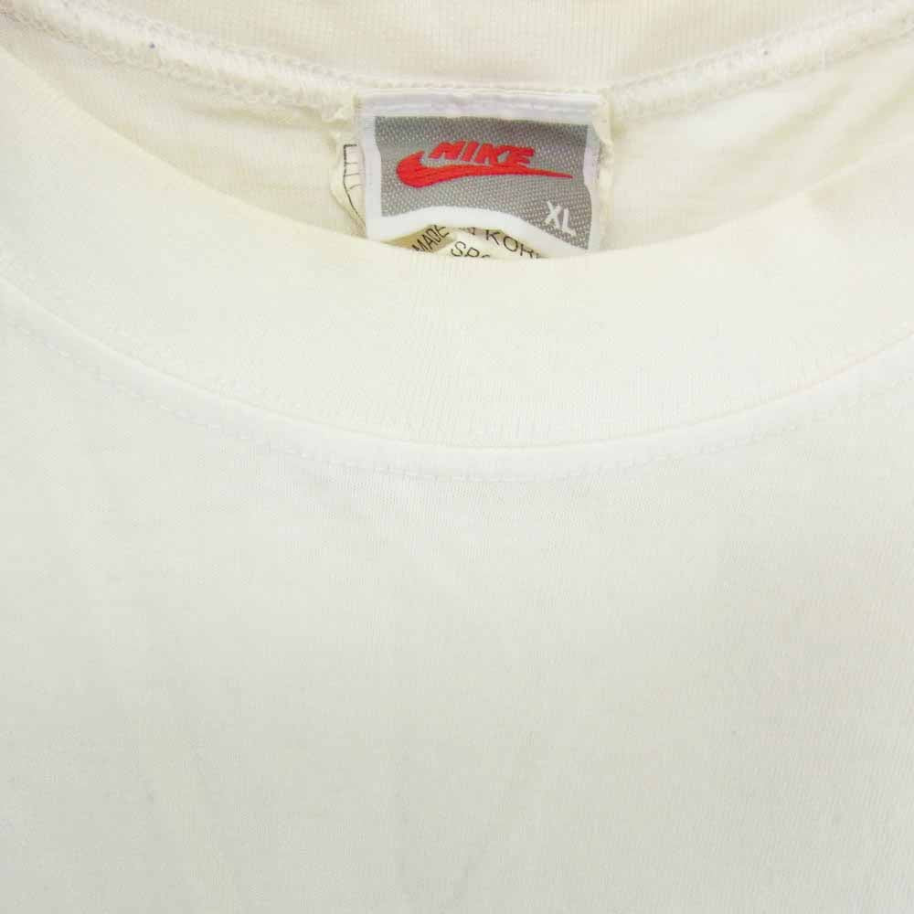 NIKE ナイキ ヴィンテージ 90s USA製 銀タグ AIR JORDAN FLIGHT CLUB ジョーダン プリント ホワイト系 XL【中古】