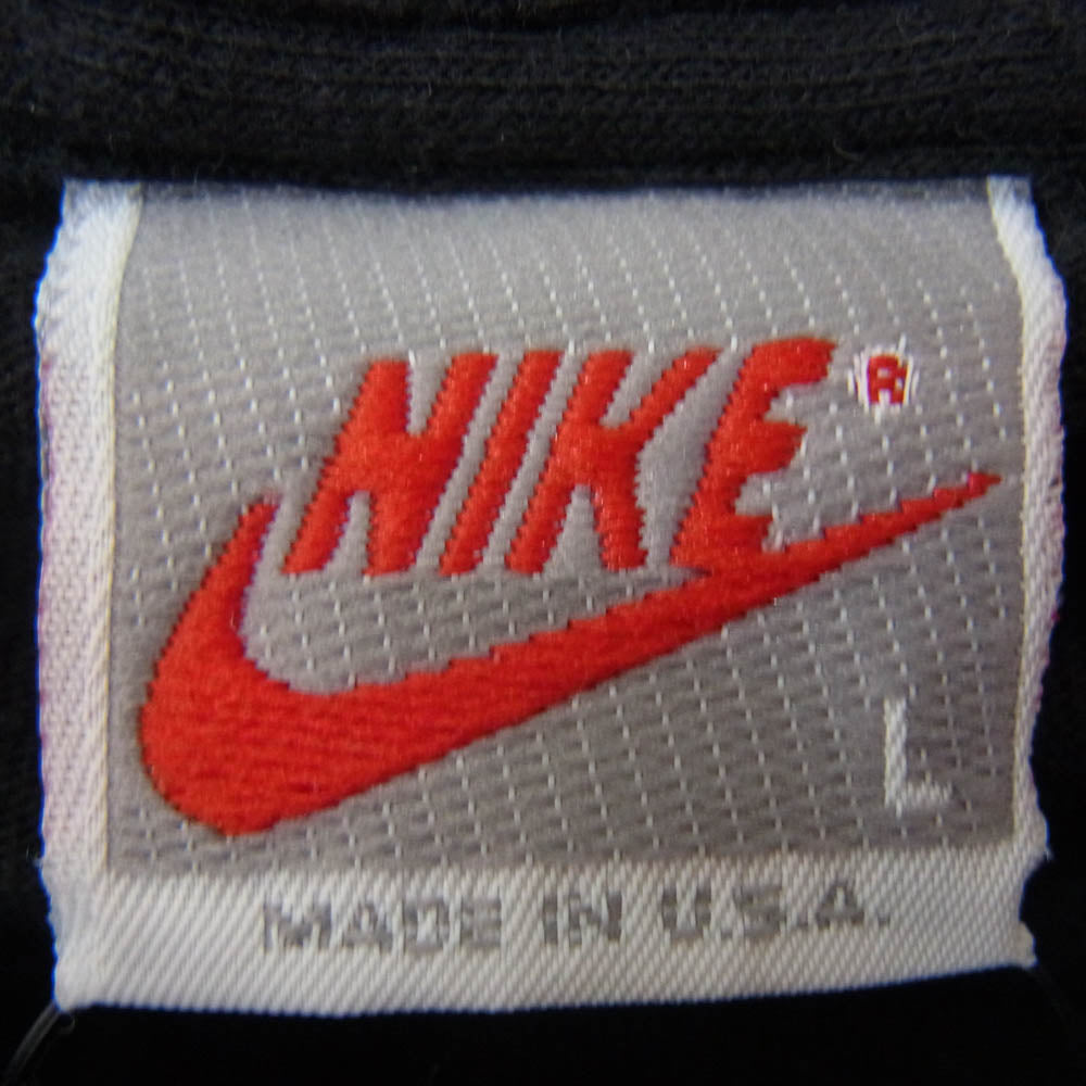 NIKE ナイキ ヴィンテージ 90s USA製 銀タグ AIR JORDAN ART OF THE DUNK ジョーダン プリント Tシャツ ブラック系 L【中古】