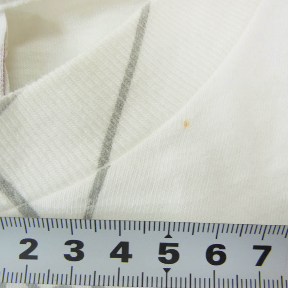 NIKE ナイキ ヴィンテージ 90s USA製 銀タグ jordan restaurant ジョーダン 総柄 Tシャツ ホワイト系 M【中古】