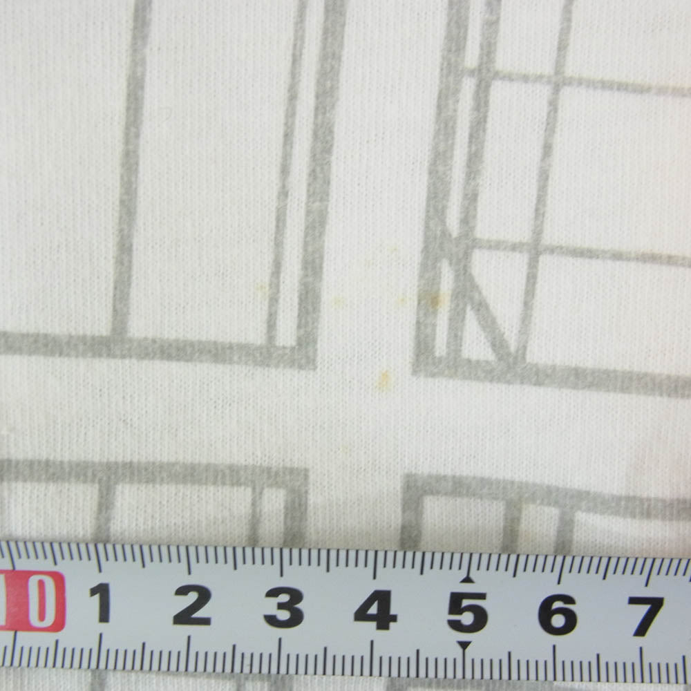 NIKE ナイキ ヴィンテージ 90s USA製 銀タグ jordan restaurant ジョーダン 総柄 Tシャツ ホワイト系 M【中古】