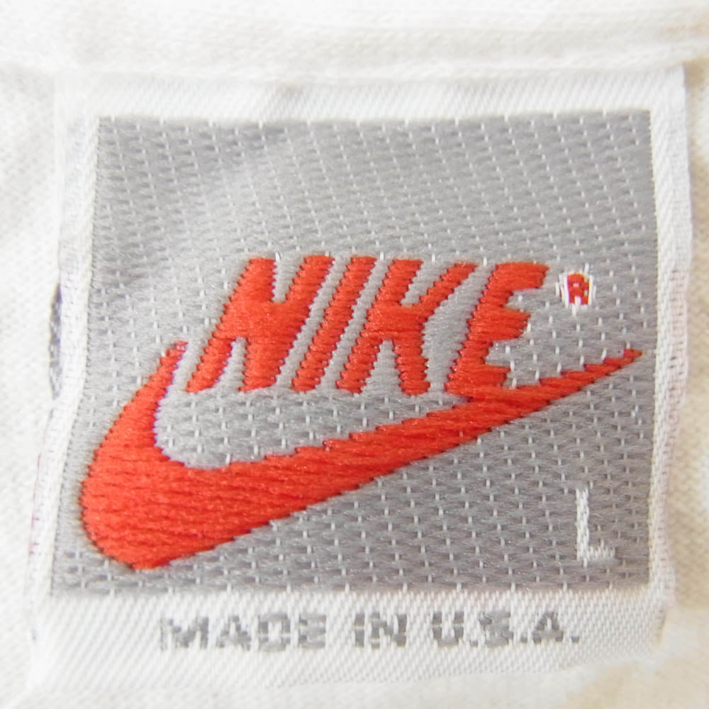 NIKE ナイキ ヴィンテージ 90s USA製 銀タグ AIR JORDAN The Man Who Could Fly ジョーダン プリント Tシャツ ホワイト系 L【中古】