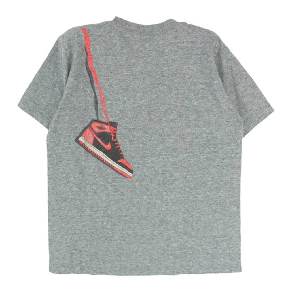 NIKE ナイキ ヴィンテージ 80s USA製 BOYS 子供用 肩掛け エアジョーダン Tシャツ グレー系 XL【中古】