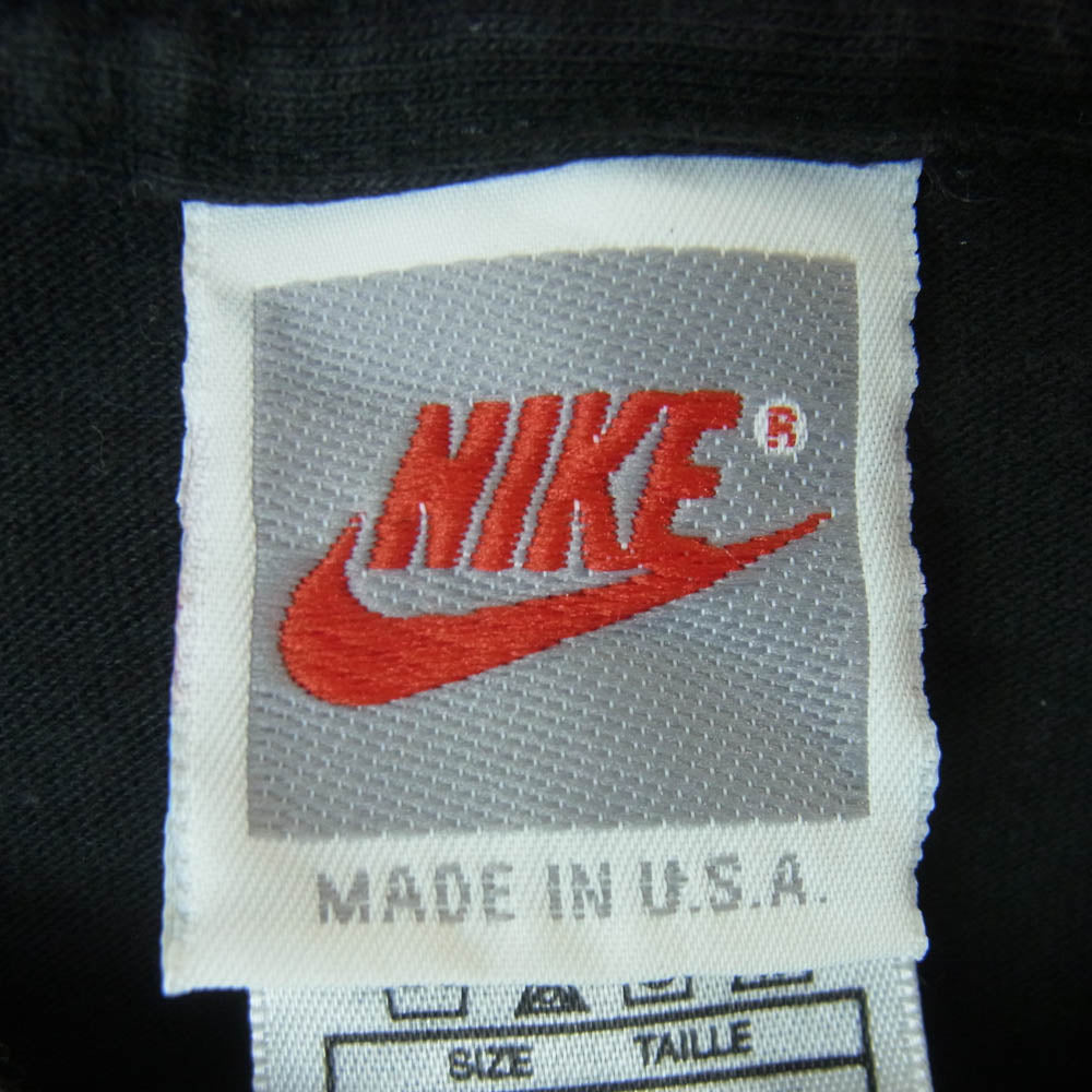 NIKE ナイキ ヴィンテージ 90s USA製 銀タグ jordan restaurant ジョーダン 半袖 Tシャツ コットン ブラック系 L【中古】