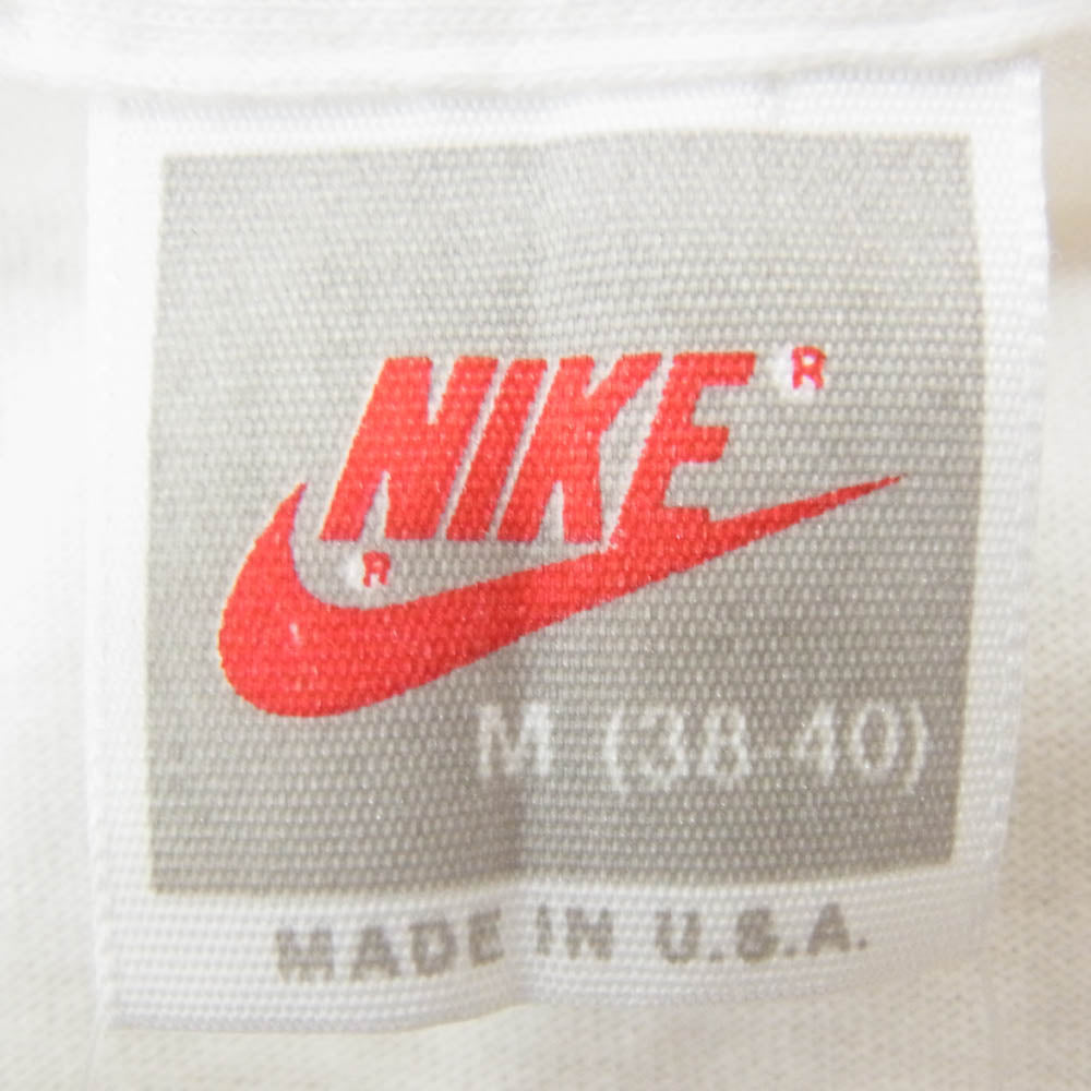 NIKE ナイキ ヴィンテージ 90s USA製 銀タグ IT'S GOTTA BE DA SHOES MICHAEL JORDAN SPIKE LEE ジョーダン スパイクリー プリント Tシャツ ホワイト系 M【中古】
