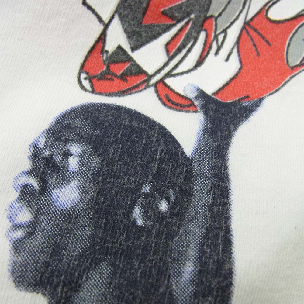 NIKE ナイキ ヴィンテージ 90s USA製 銀タグ HARE JORDAN and AIR JORDAN ジョーダン バックスバニー プリント Tシャツ ホワイト系 M【中古】