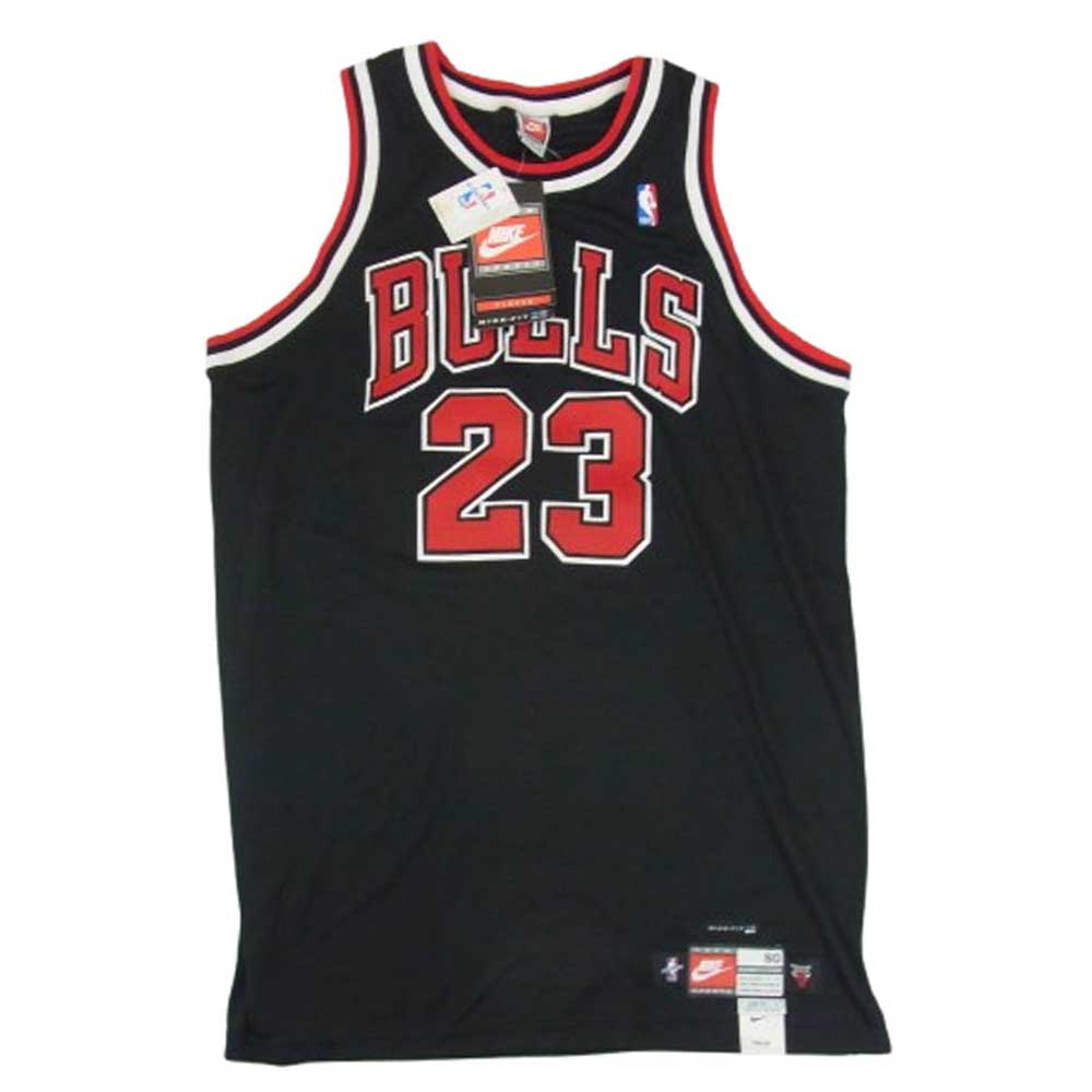 NIKE ナイキ 90s NBA CHICAGO BULLS MICHAEL JORDAN シカゴ ブルズ マイケル ジョーダン ゲーム シャツ ブラック系 XL【中古】