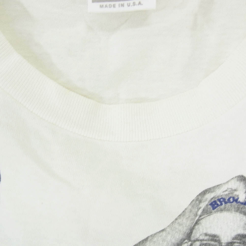 NIKE ナイキ ヴィンテージ 90s USA製 銀タグ MICHAEL JORDAN × SPIKE LEE マイケル ジョーダン スパイク リー プリント Tシャツ ホワイト系 L【中古】