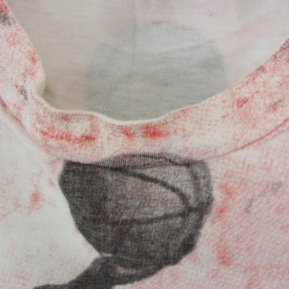 NIKE ナイキ ヴィンテージ 90s USA製 銀タグ MICHAEL JORDAN All over print ジョーダン 総柄 プリント Tシャツ ホワイト系 M【中古】