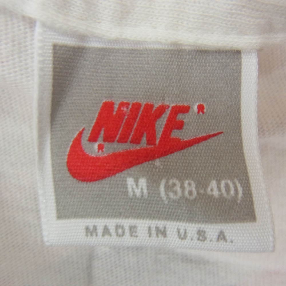 NIKE ナイキ ヴィンテージ 90s USA製 銀タグ MICHAEL JORDAN All over print ジョーダン 総柄 プリント Tシャツ ホワイト系 M【中古】
