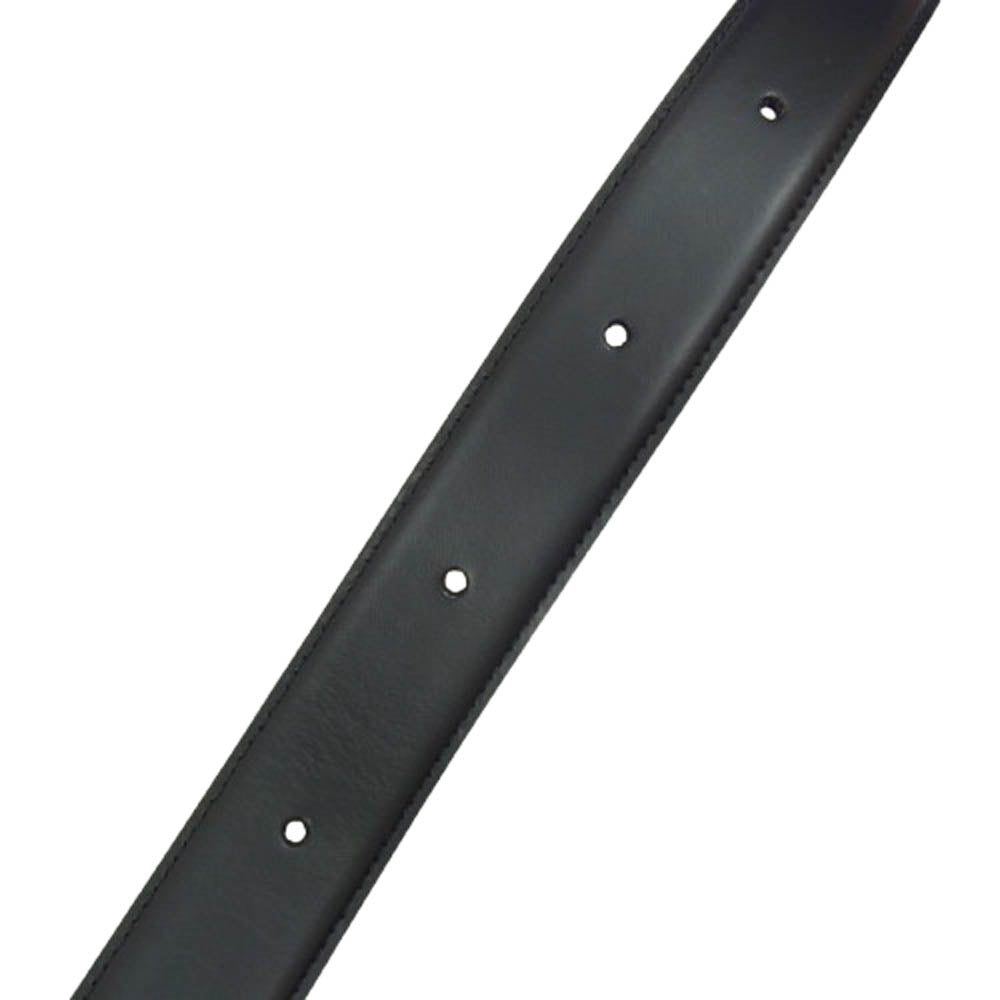 Dunhill ダンヒル シルバーバックル レザー ベルト ブラック系【中古】