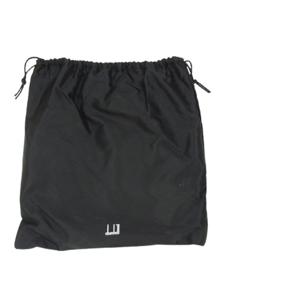 Dunhill ダンヒル Dシルバーバックル レザー ベルト ブラック系【中古】