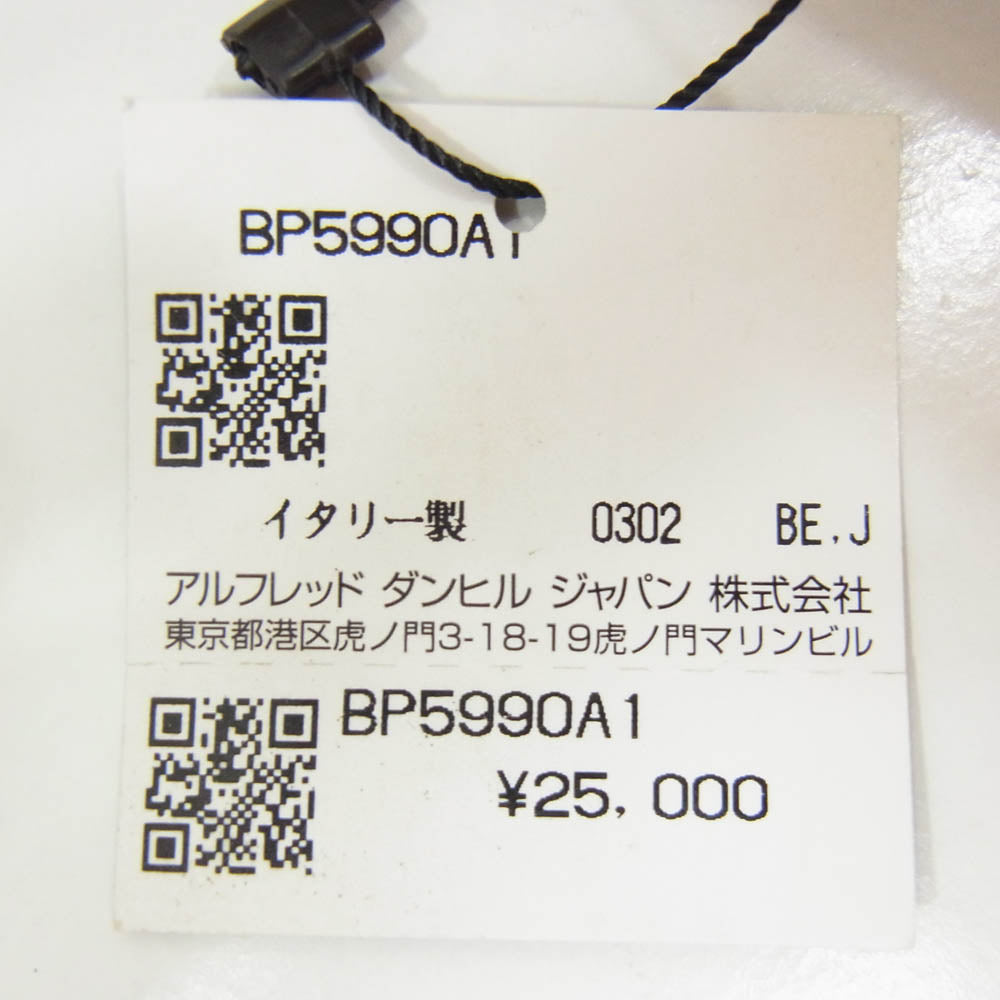 Dunhill ダンヒル Dシルバーバックル レザー ベルト ブラック系【中古】