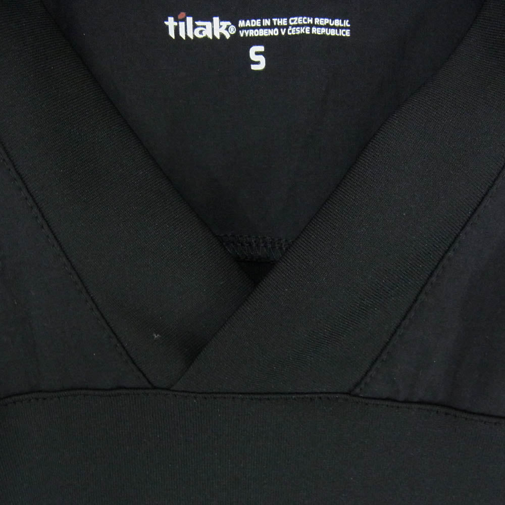 TILAK ティラック Malibu Shirts マリブ Vネック Tシャツ カットソー ブラック系 S【極上美品】【中古】