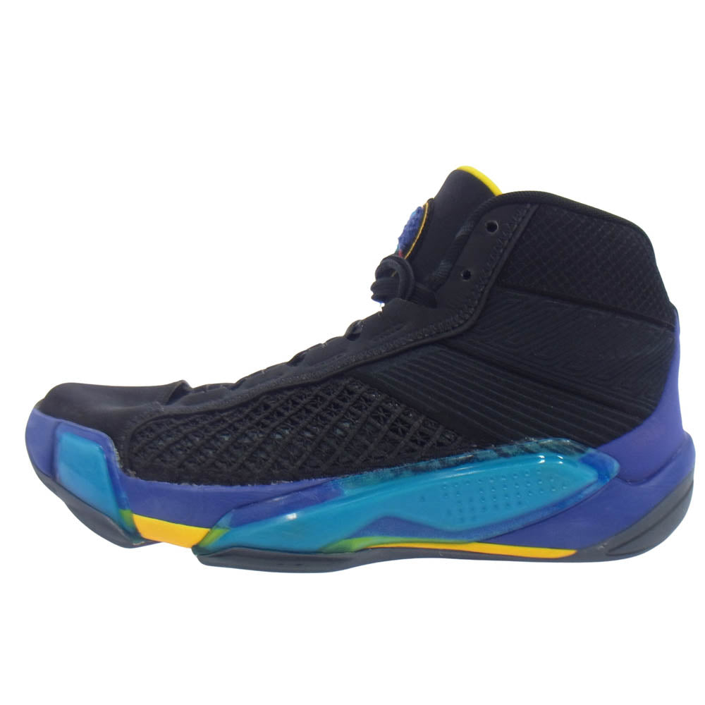 NIKE AIR JORDAN ナイキ ジョーダン DZ3355-001 Air Jordan 38 Aqua AJ38 エアジョーダン アクア スニーカー ブラック系 パープル系 ブルー系 26.5cm【中古】