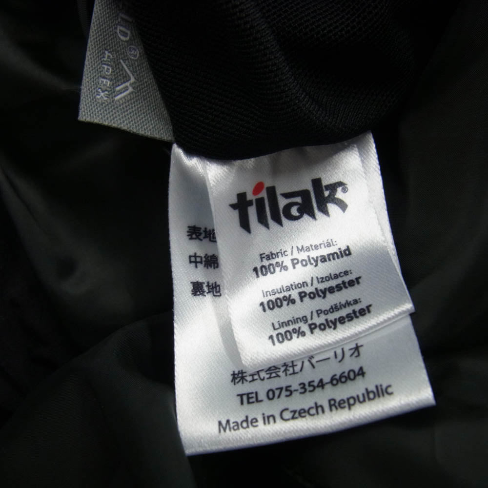 TILAK ティラック SIBERIA MiG シベリア ミグ 中綿 ジャケット ブラック系 S【極上美品】【中古】