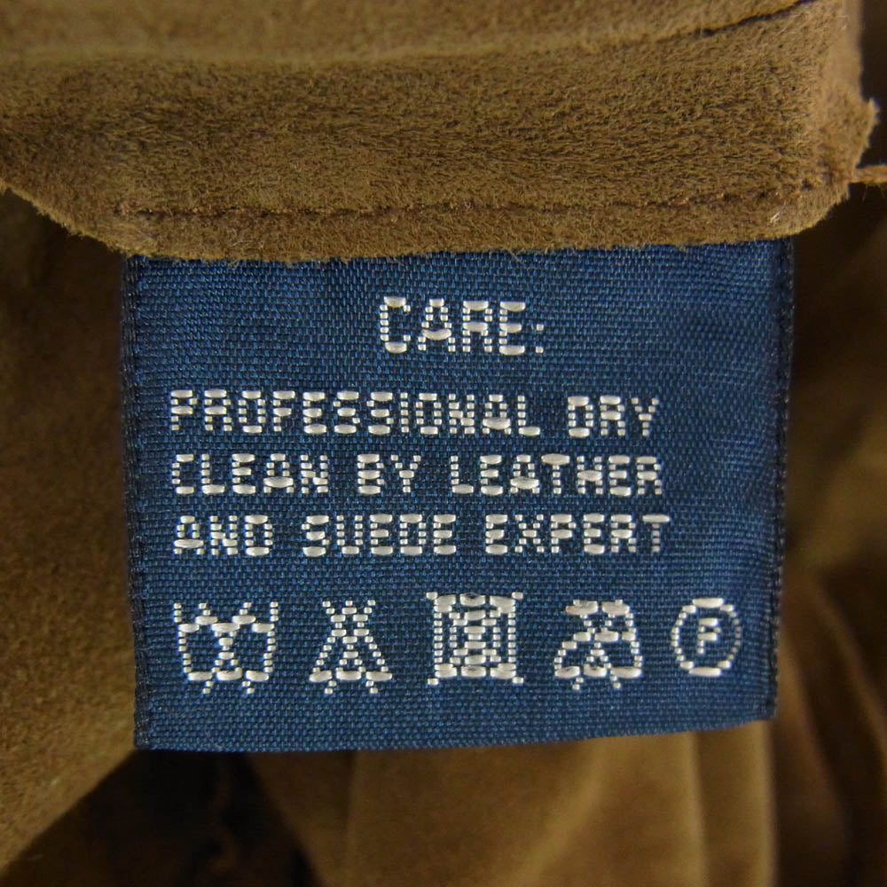 RALPH LAUREN ラルフローレン オールド プルオーバー スウェード 長袖シャツ ブラウン系 6【中古】