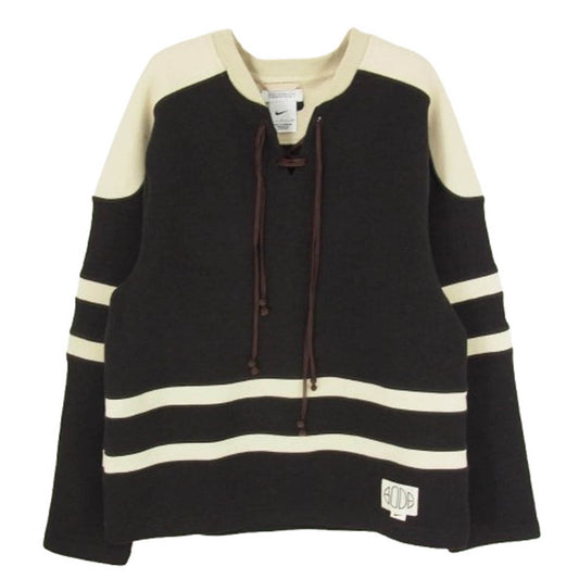 NIKE ナイキ 24SS FJ0217-235 Bode Men's Lacing Knit ボーディ メンズ レーシング ニット スウェット ブラック系 S【中古】