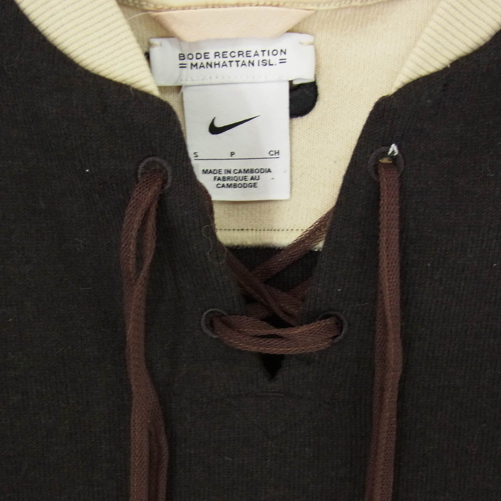 NIKE ナイキ 24SS FJ0217-235 Bode Men's Lacing Knit ボーディ メンズ レーシング ニット スウェット ブラック系 S【中古】