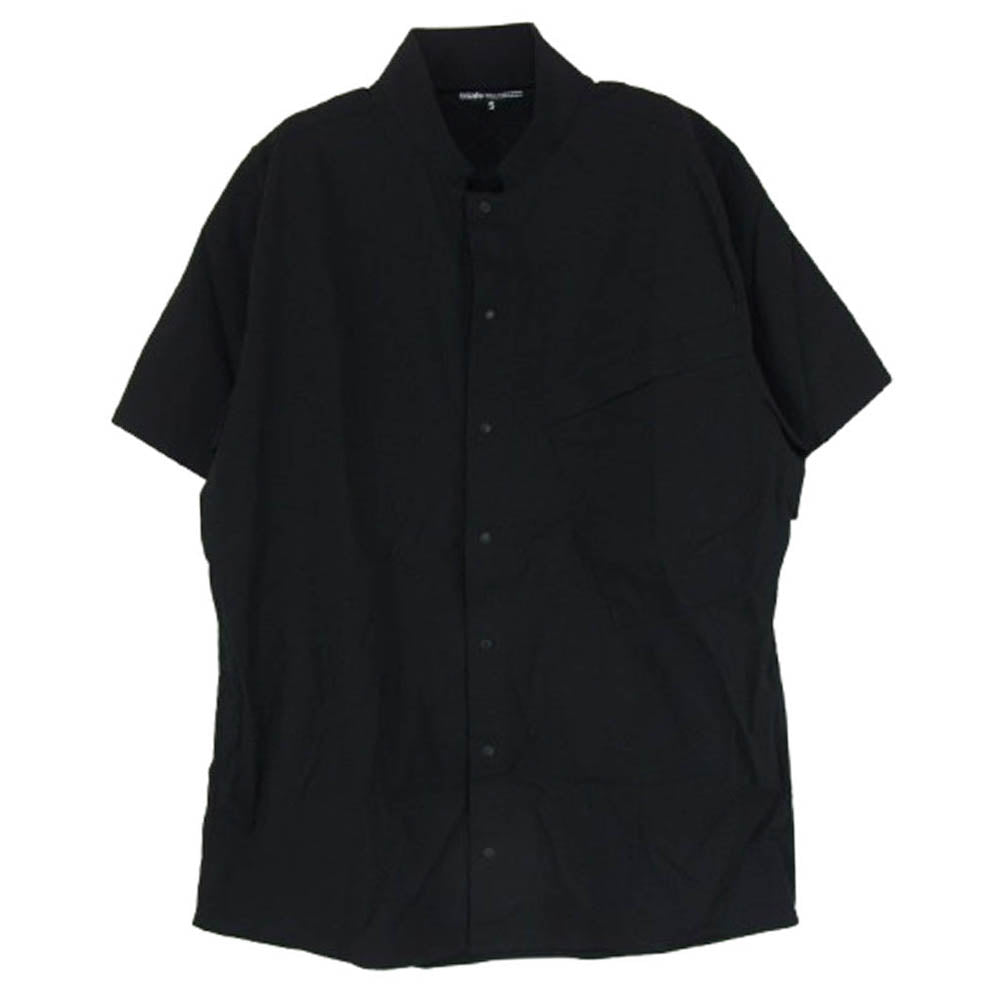 TILAK ティラック POUTNIK Blade Shirts ポートニック ブレード スタンドカラー 半袖 シャツ ブラック系 S【中古】