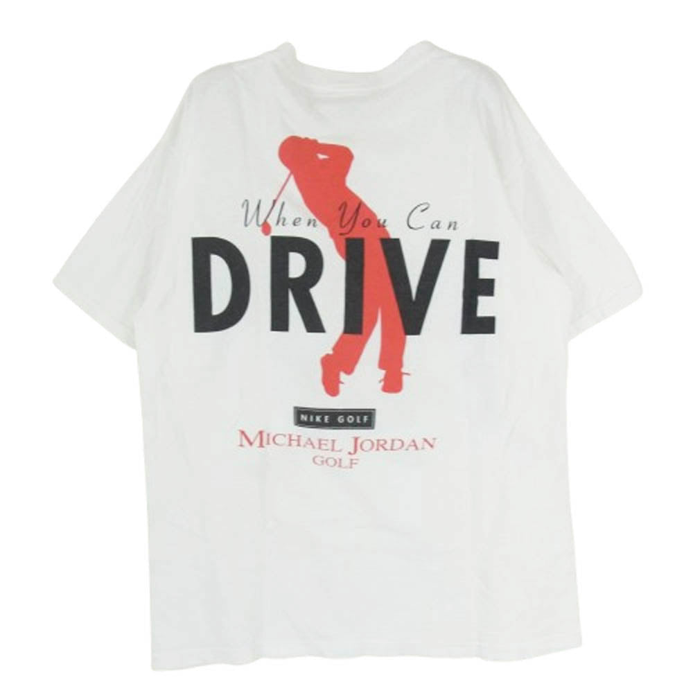 NIKE ナイキ 90s 00s USA製 白タグ MICHAEL JORDAN GOLF マイケルジョーダン ゴルフ Tシャツ ホワイト系 M【中古】