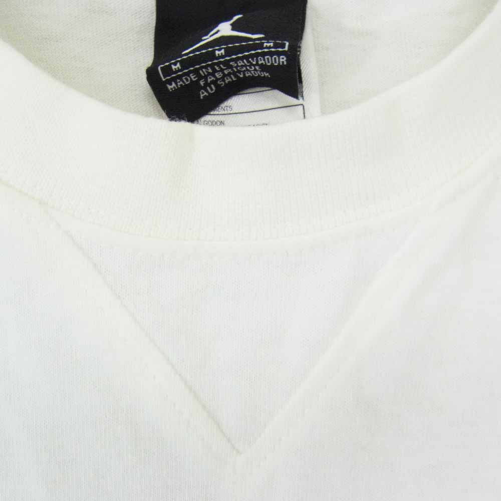 NIKE ナイキ ジャンプマンタグ 肩掛けジョーダン 復刻 プリント Tシャツ ホワイト系 M【中古】