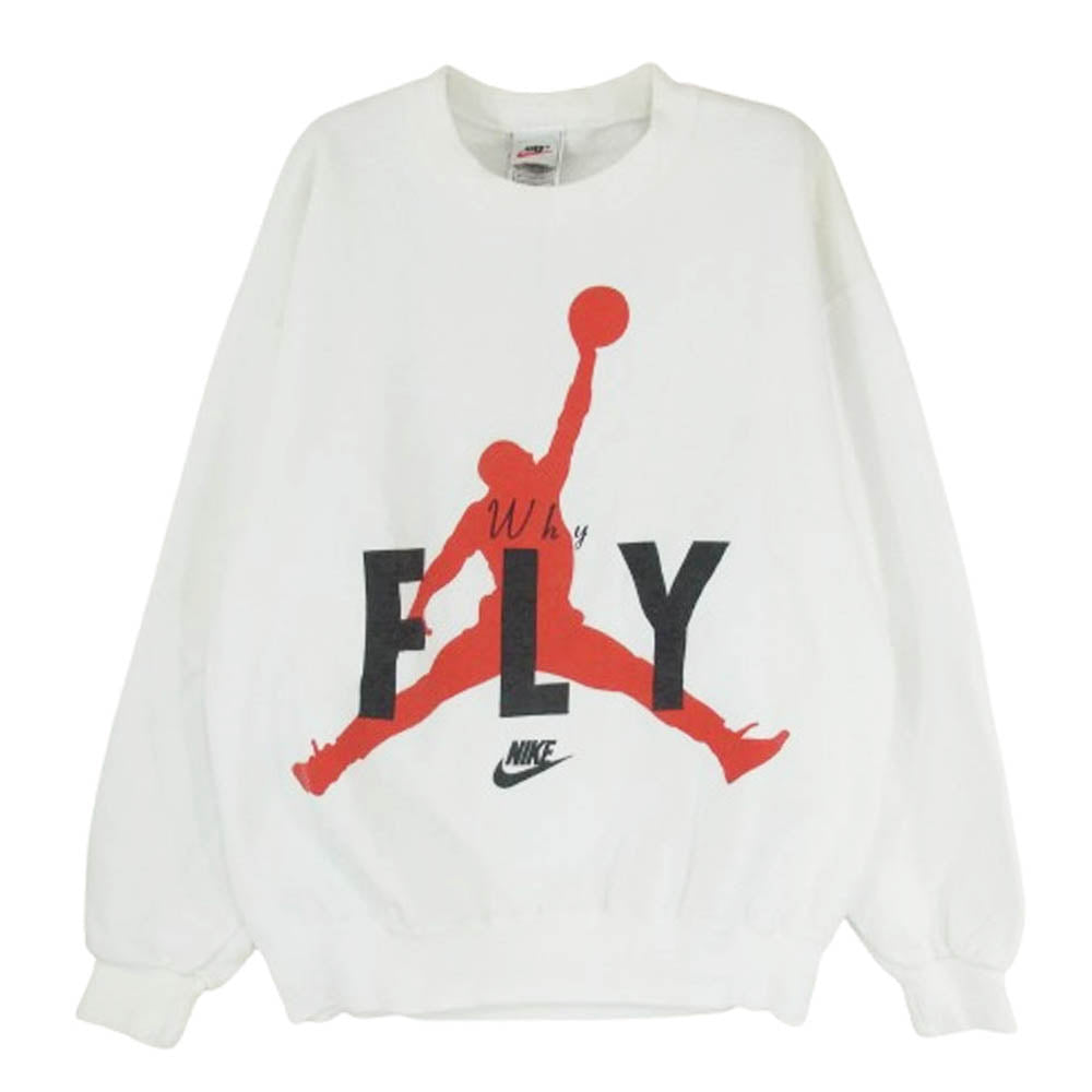NIKE ナイキ 90s 00s USA製 白タグ MICHAEL JORDAN GOLF マイケルジョーダン ゴルフ スウェット ホワイト系 M【中古】