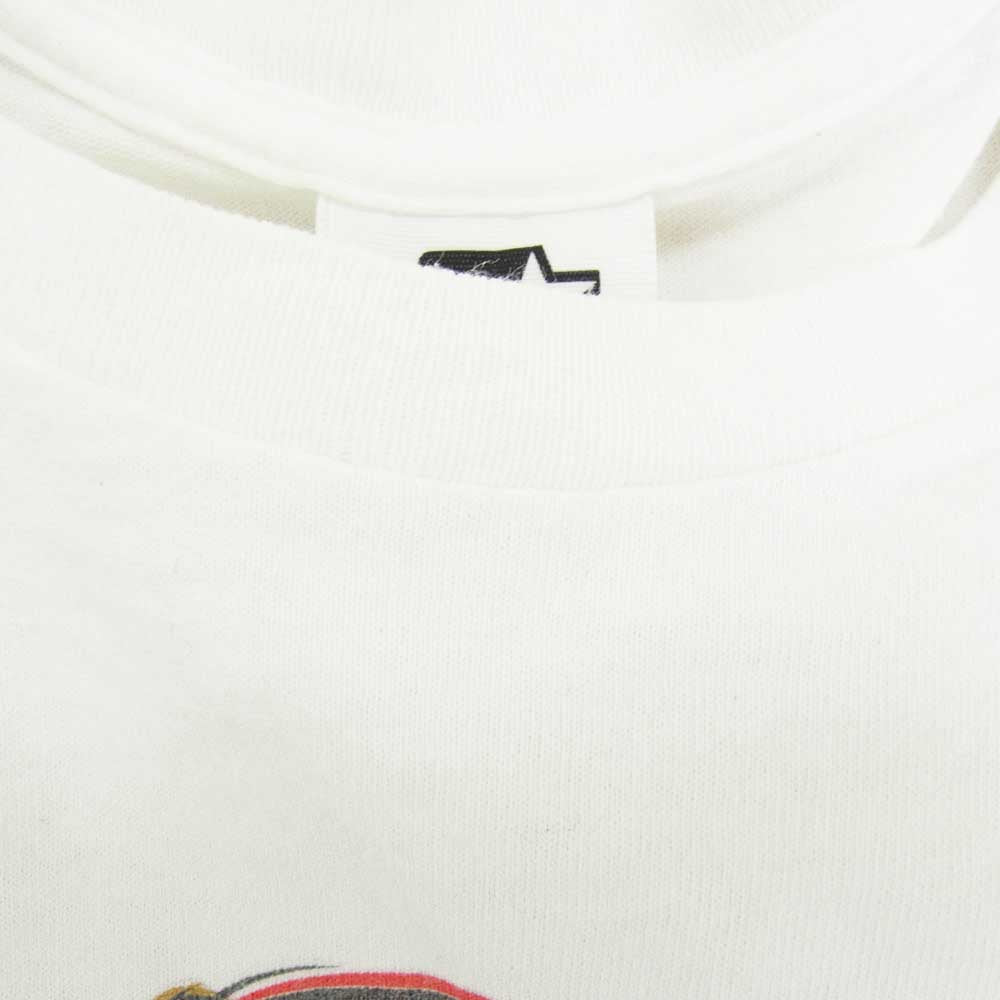 ヴィンテージ 90s USA製 starter CHICAGO BULLS シカゴ ブルズ イラスト Tシャツ ホワイト系 L【中古】