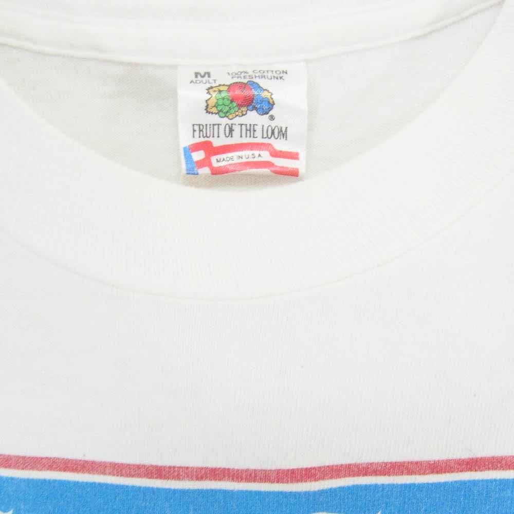 ヴィンテージ 90s USA製 Chicago Tribune Michael Jordan Chicago Bulls マイケル ジョーダン シカゴ ブルズ プリント Tシャツ fruit of the loom ホワイト系 M【中古】