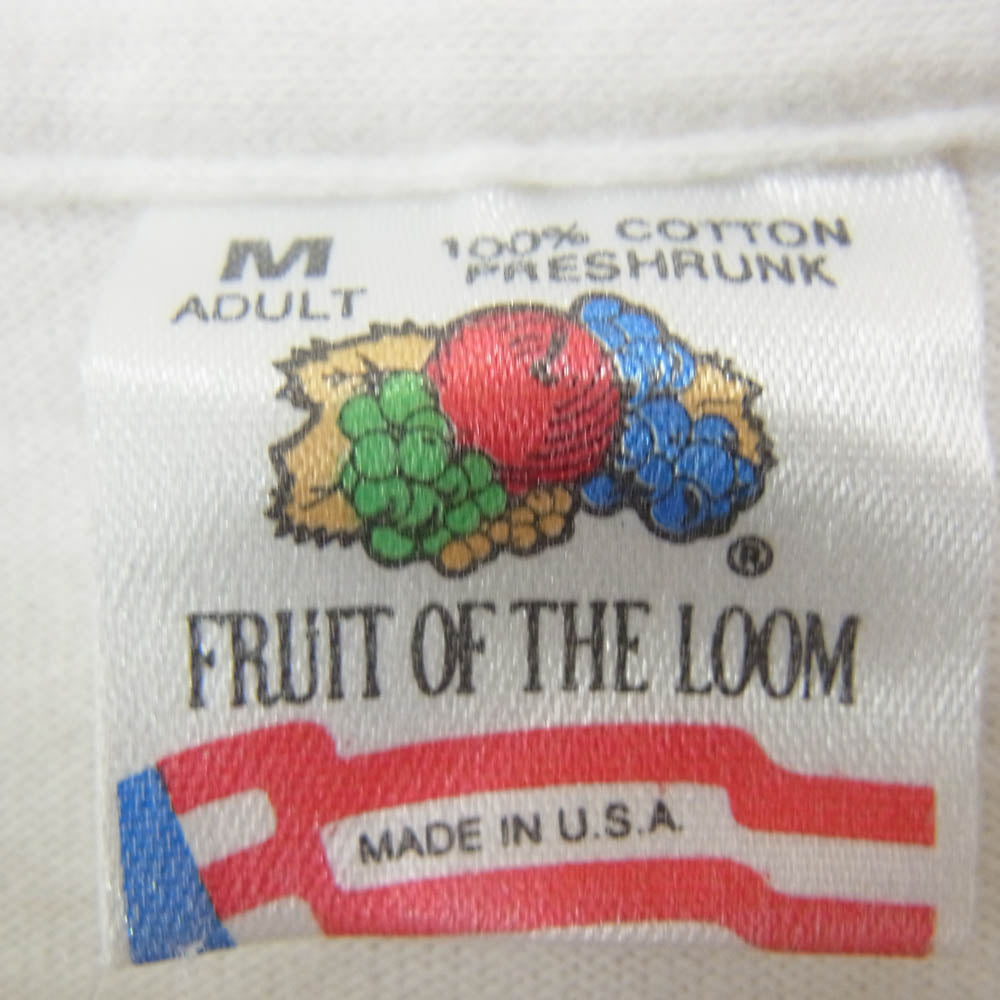 ヴィンテージ 90s USA製 Chicago Tribune Michael Jordan Chicago Bulls マイケル ジョーダン シカゴ ブルズ プリント Tシャツ fruit of the loom ホワイト系 M【中古】