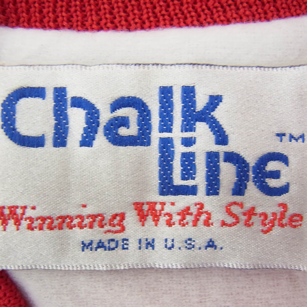 ヴィンテージ 90s USA製 Chalk Line NBA CHICAGO BULLS シカゴ ブルズ ナイロン ジャケット スタジャン ホワイト系 L【中古】