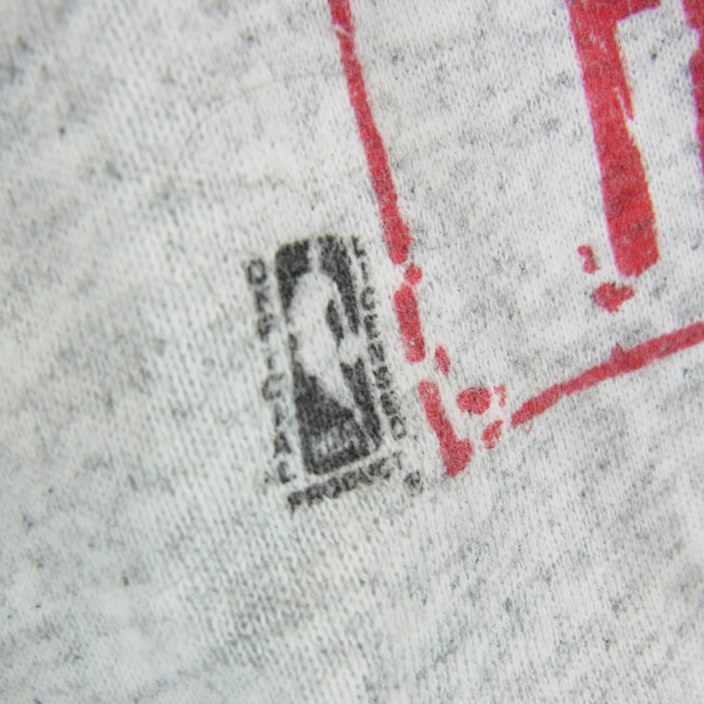 ヴィンテージ 90s USA製 SALEM SPORTS WEAR サレム スポーツウェア CHICAGO BULLS MICHAEL JORDAN シカゴ ブルズ マイケル ジョーダン プリント パーカー グレー系 M【中古】