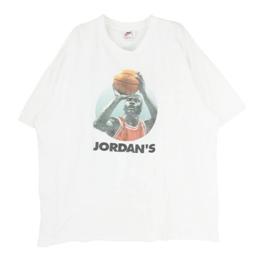 NIKE ナイキ 90s 00s USA製 白タグ Jordan's back マイケルジョーダン Tシャツ ホワイト系 XL【中古】