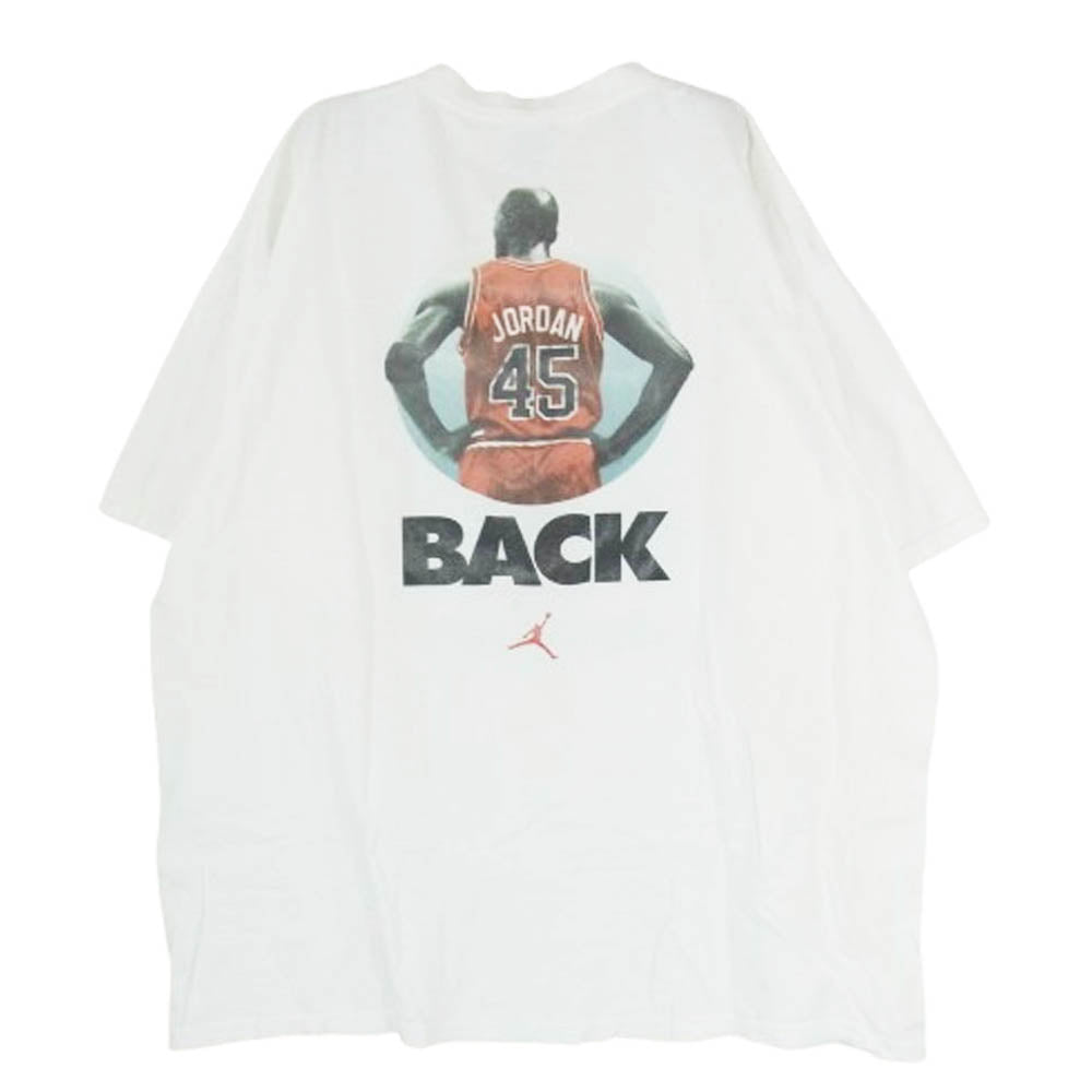 NIKE ナイキ 90s 00s USA製 白タグ Jordan's back マイケルジョーダン Tシャツ ホワイト系 XL【中古】