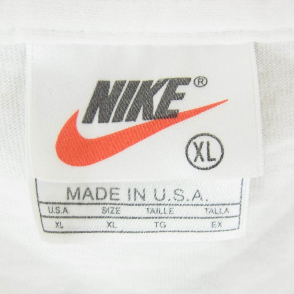 NIKE ナイキ 90s 00s USA製 白タグ Jordan's back マイケルジョーダン Tシャツ ホワイト系 XL【中古】