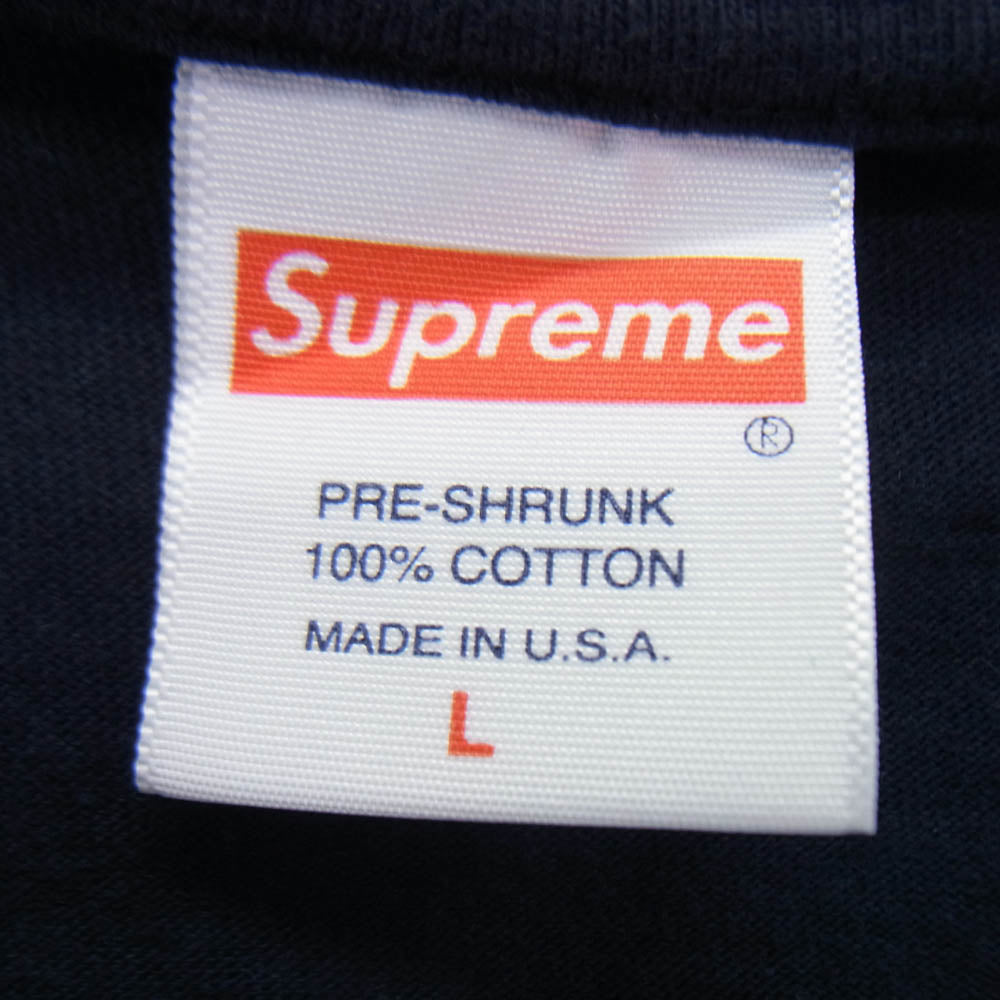 Supreme シュプリーム 24SS Saint Sebastian L／S Teeセイント セント セバスチャン スリーブロゴ 長袖 カットソー ダークネイビー系 L【中古】