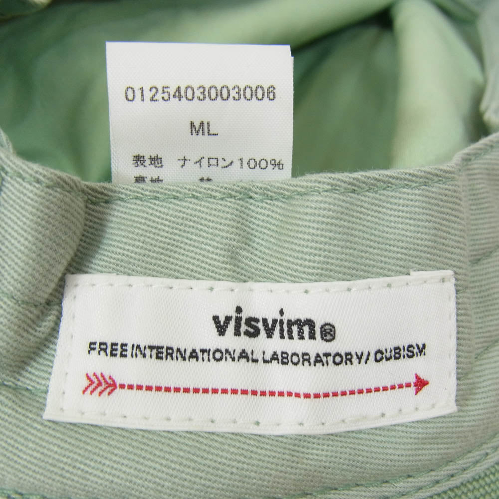 VISVIM ビズビム 25SS 0125403003006 BUCKLEY CAP LT.GREEN バケットハット 帽子 グリーン系 ML【新古品】【未使用】【中古】