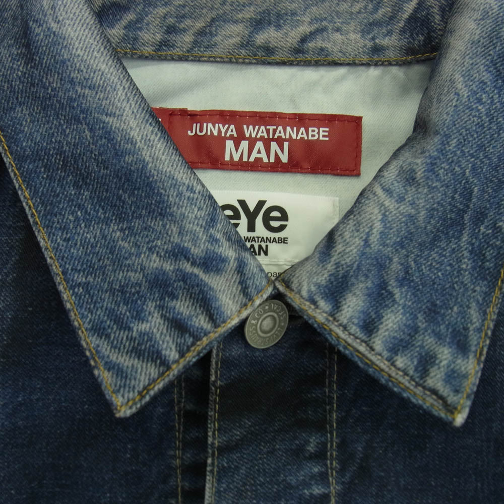 JUNYA WATANABE COMME des GARCONS MAN ジュンヤワタナベコムデギャルソンマン 25SS WO-J910-100 BerBerJin Levi's ベルベルジン リーバイス 507XX 2nd Gジャン デニム ジャケット インディゴブルー系 XL【新古品】【未使用】【中古】