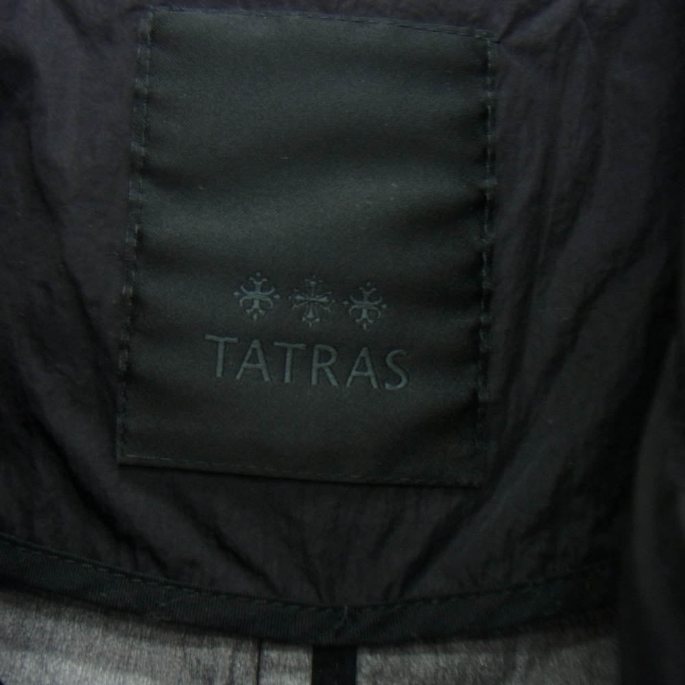TATRAS タトラス MTA18S4540 Camedrio スプリングコート フーデッド ナイロンコート ブラック系 02【美品】【中古】
