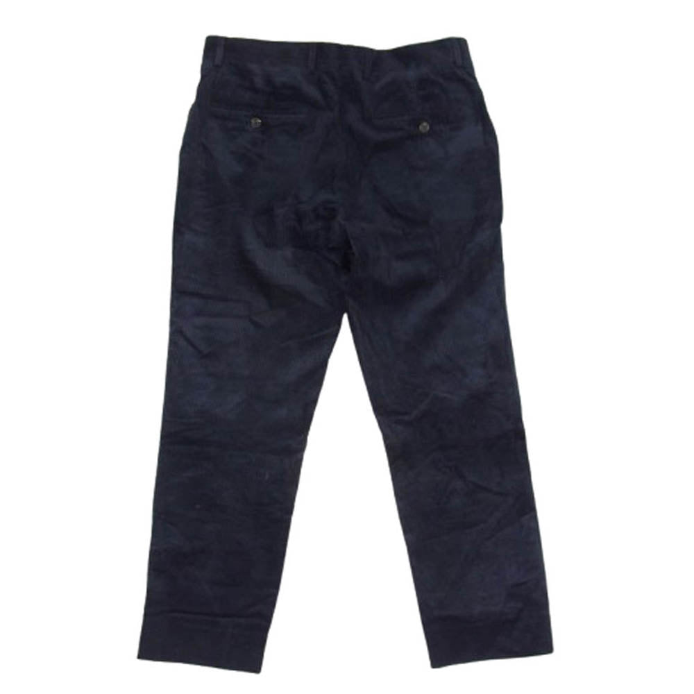 Brunello Cucinelli ブルネロクチネリ 太畝 コーデュロイ テーパード パンツ ネイビー系 46【中古】